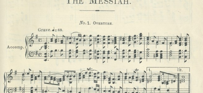 Music of Handel's Messiah.