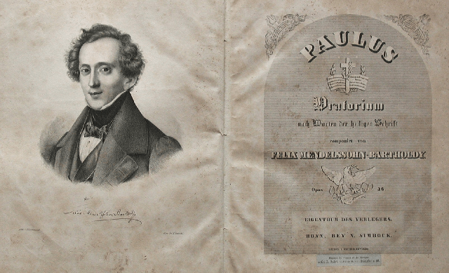 Mendelssohn and title page to Paulus [Paul].